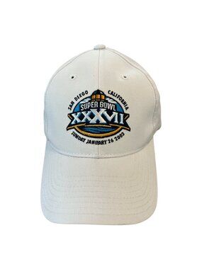 Super Bowl XXXVII San Diego California 2003 Reebok NFL Hat NWT White Cap